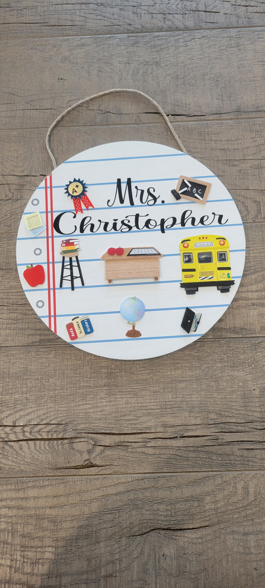 Notebook doorhanger